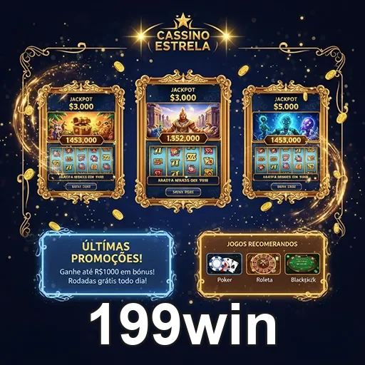 Imagem relacionada ao site 199win, destacando o layout da página inicial com elementos de apostas e promoções