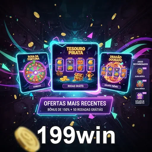 Imagem do site 199win mostrando opções de jogos de apostas na página inicial.